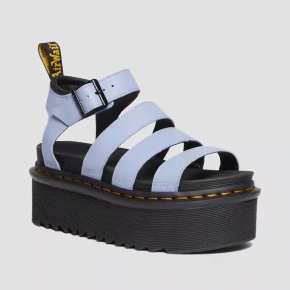Dr. Martens Light Blue Platform Sandals